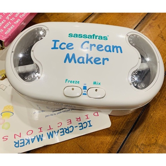 Sassafras Ice Cream Maker. No Rock Salt Needed, Battery Operated - Picture 1 of 6